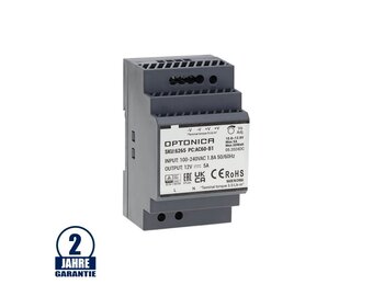 12V DC DIN-Hutschienen Netzteil 60W bis 240W