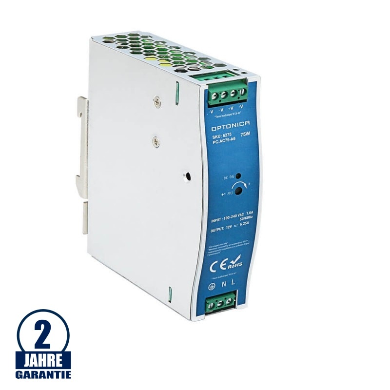 12V DC DIN-Hutschienen Netzteil 60W bis 240W