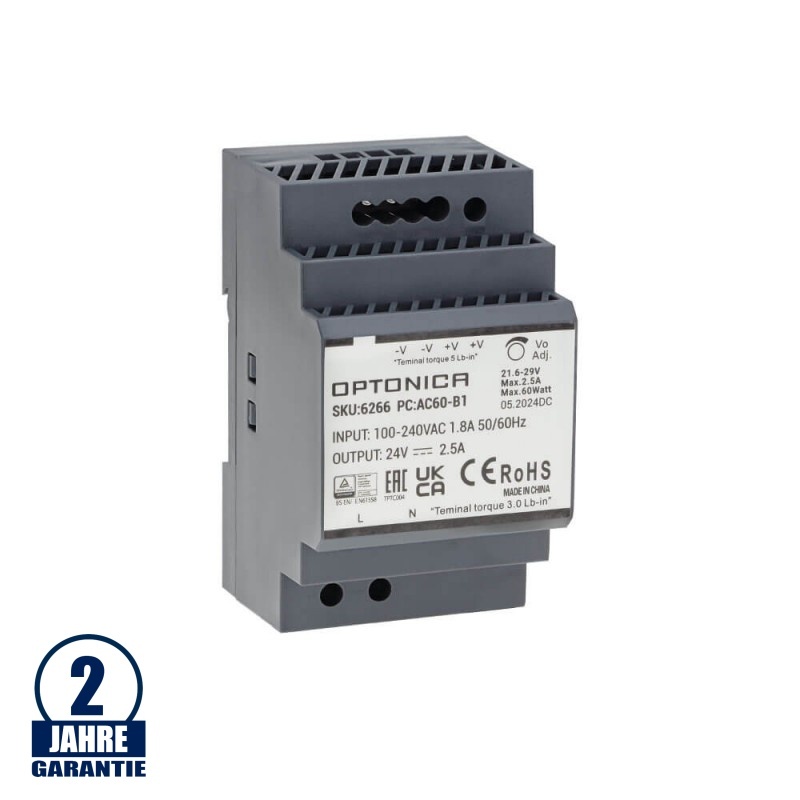 24V DC DIN-Hutschienen Netzteil 60W bis 240W