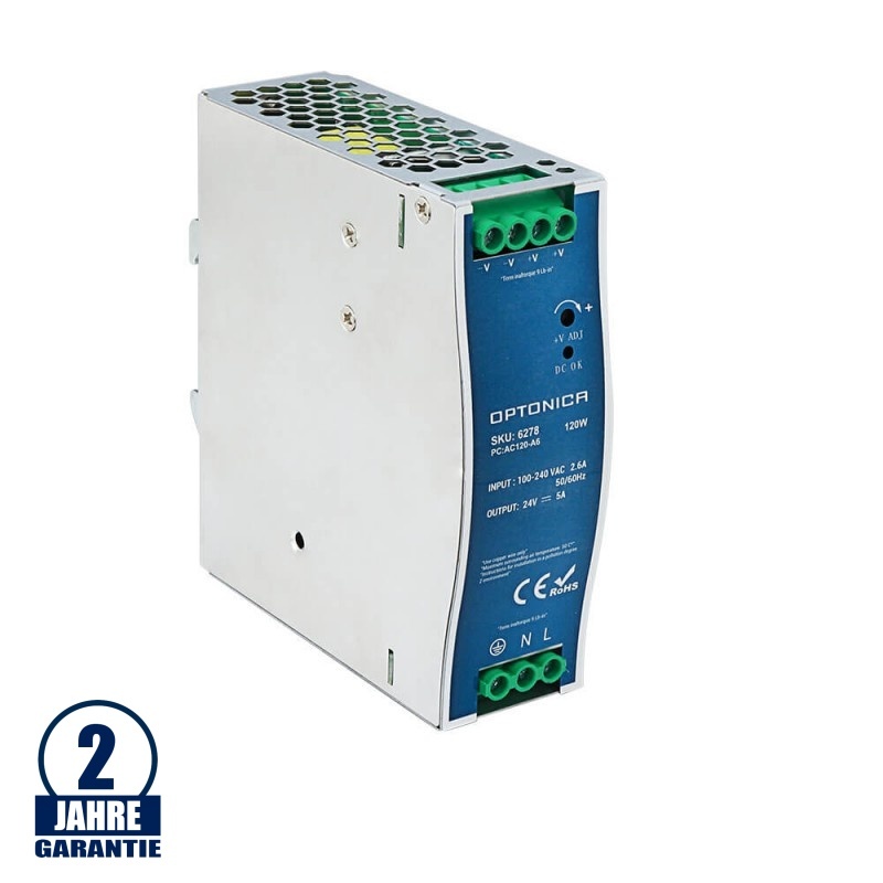 24V DC DIN-Hutschienen Netzteil 60W bis 240W