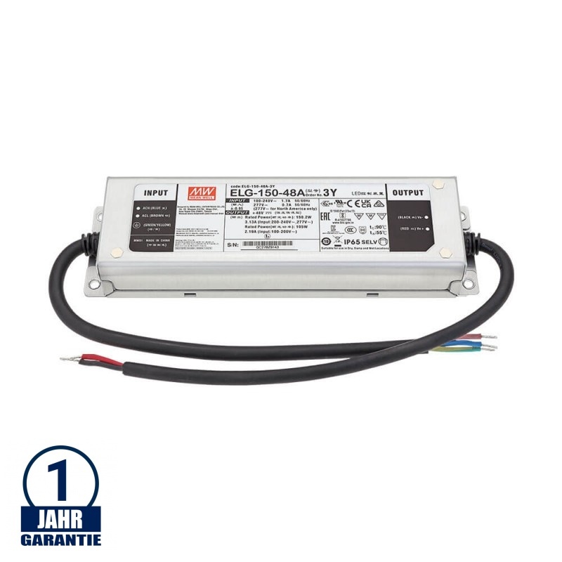 MEAN WELL 150W 48V DC Metall Netzteil Wasserdicht IP65