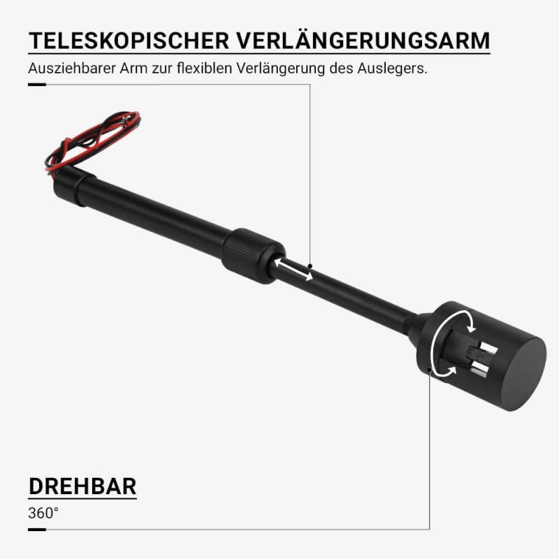 Abhängung verkabelt für Aufbauschiene Magnetic Line M05