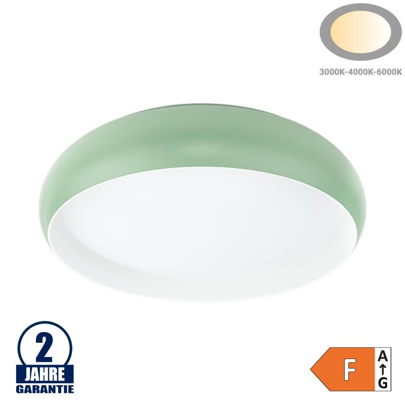 24W LED Deckenleuchte Graugrün CCT