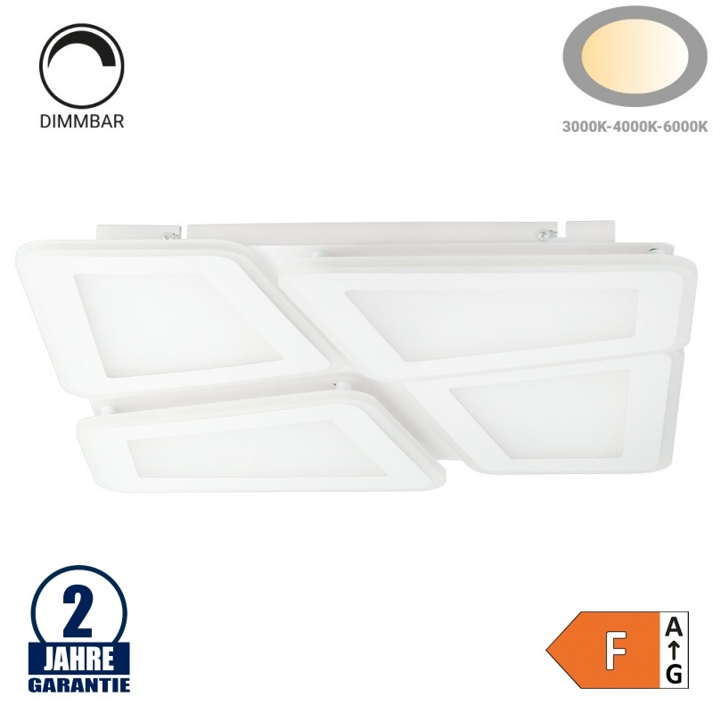 128W LED Deckenleuchte 4-teilig CCT