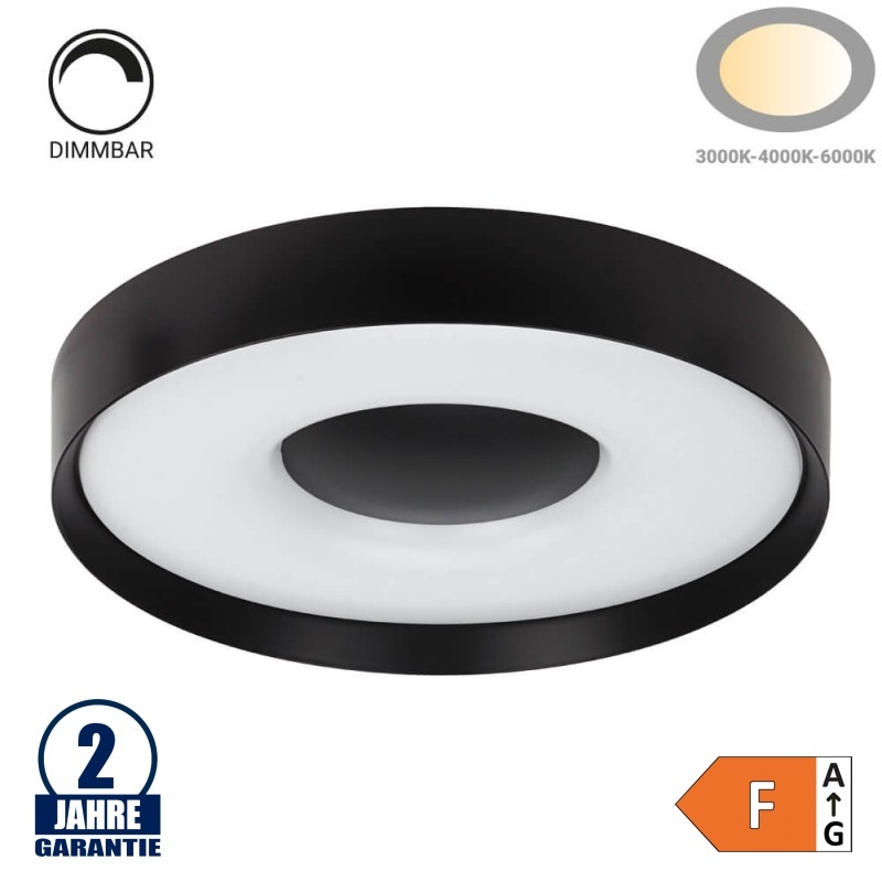 54W LED Deckenleuchte fernsteuerbar CCT Ø490×106mm