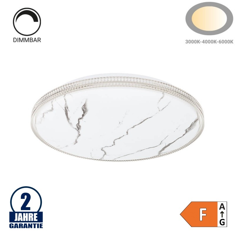 36W LED Deckenleuchte fernsteuerbar Marmoroptik CCT