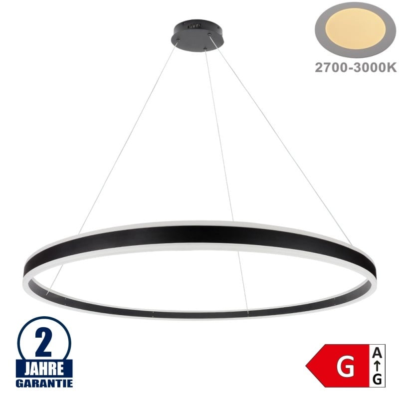 60W LED Pendelleuchte Up and Down Warmweiß Ø100cm