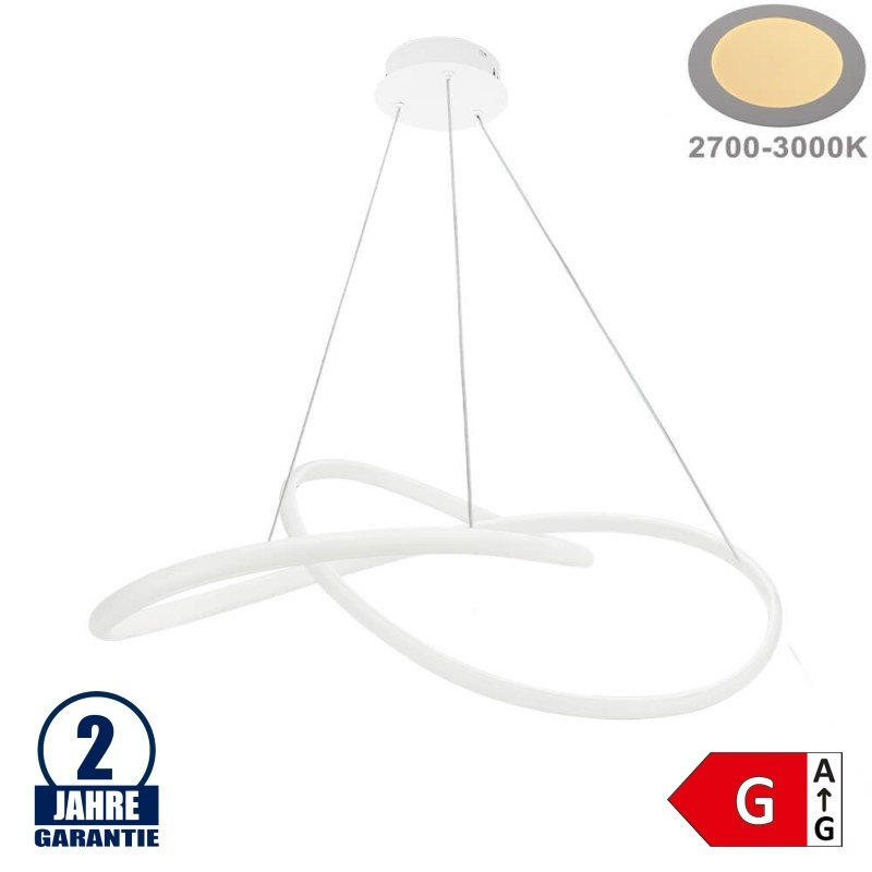 30W LED Pendelleuchte Warmweiß Ø60cm