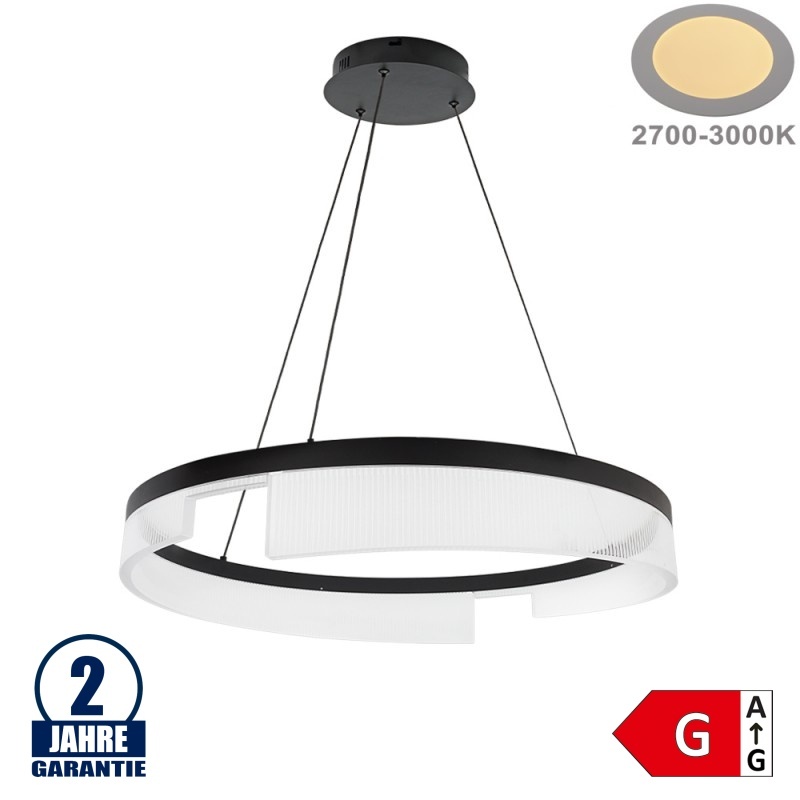23W LED Pendelleuchte Warmweiß Ø60cm