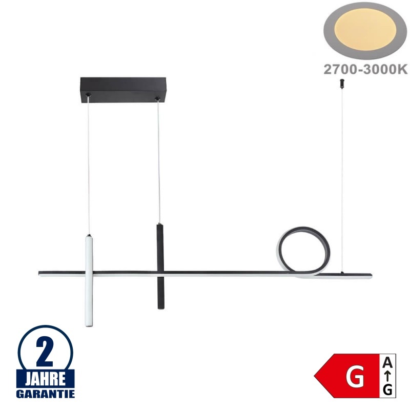 24W LED Pendelleuchte Warmweiß