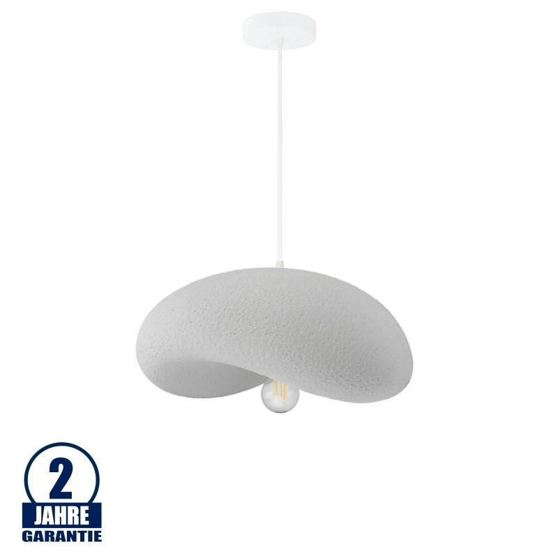 Wabi-Sabi Pendelleuchte in organischer Muschelform E27