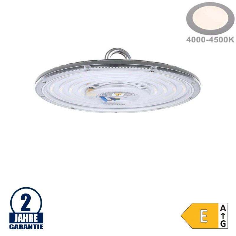Optonica 100W Hallenleuchte Slim Line Neutralweiß IK08 IP65
