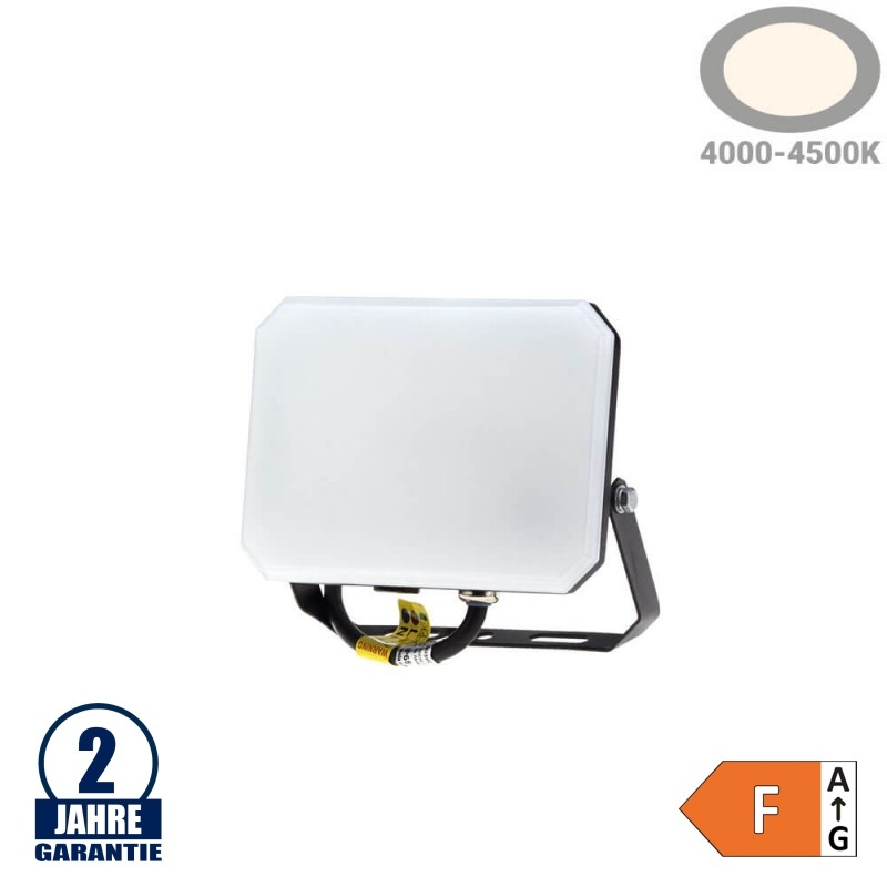 30W LED Fluter mit Milchglasabdeckung Neutralweiß