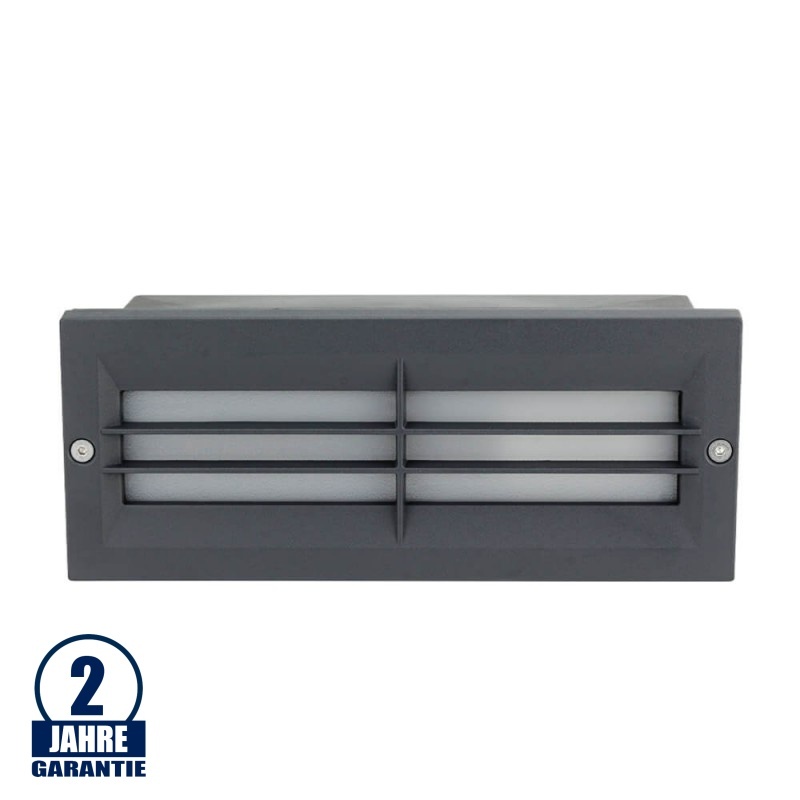 Wandleuchte mit E27 Fassung Grau V2 IP54