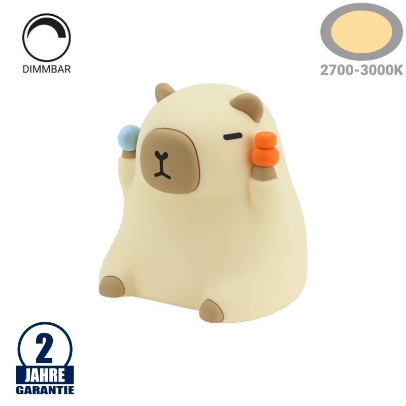 Kinder-Nachtlicht Capybara akkubetrieben