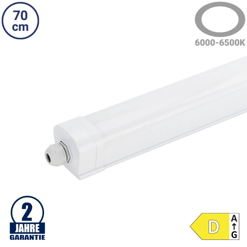 20W LED Feuchtraumleuchte TRI-PROOF 70cm Kaltweiß LINK IP65 IK08