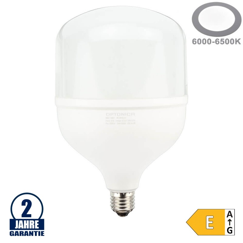 50W LED E27 T140 Birne Kaltweiß