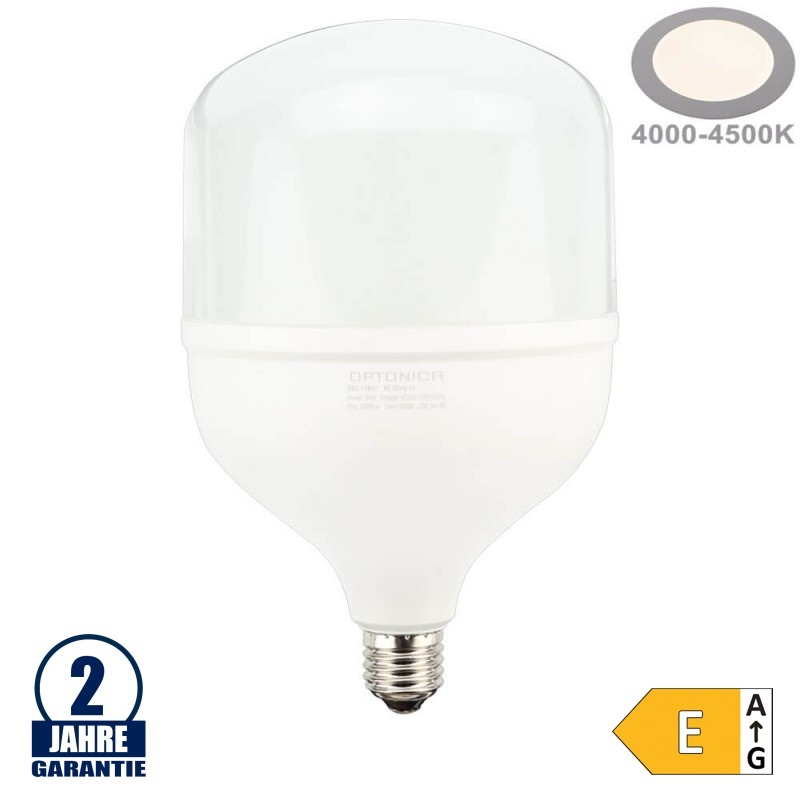 50W LED E27 T140 Birne Neutralweiß