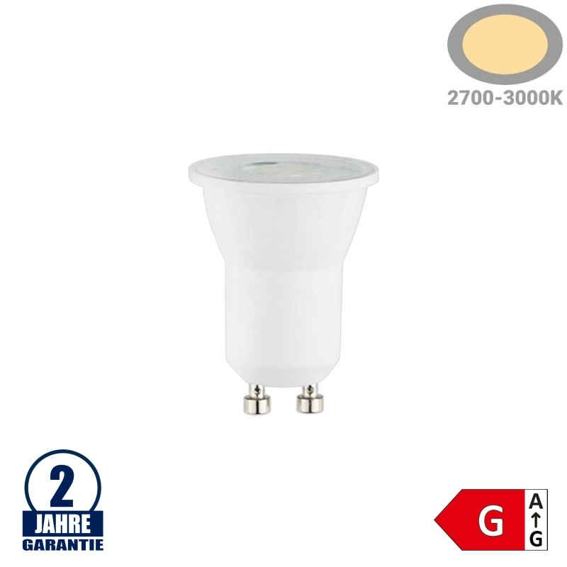 2W LED GU10/MR11 Spot Warmweiß