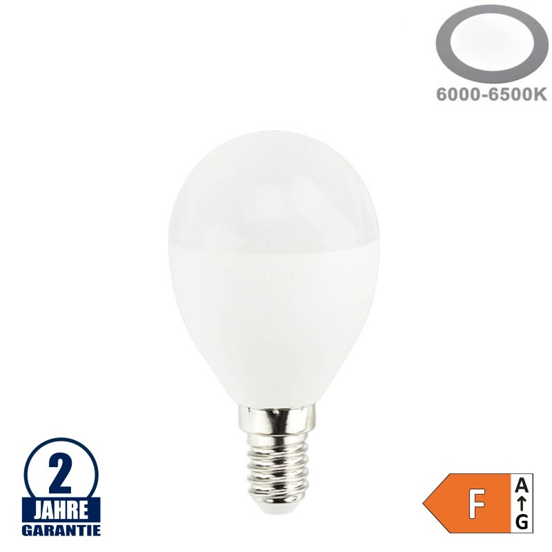 10W LED E14 G46 Birne Kunststoff Kaltweiß