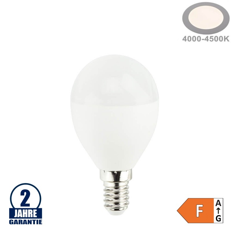 10W LED E14 G46 Birne Kunststoff Neutralweiß