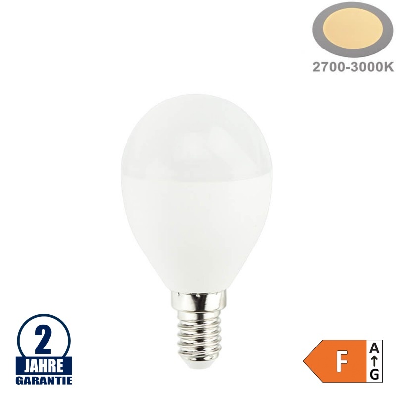 10W LED E14 G46 Birne Kunststoff Warmweiß