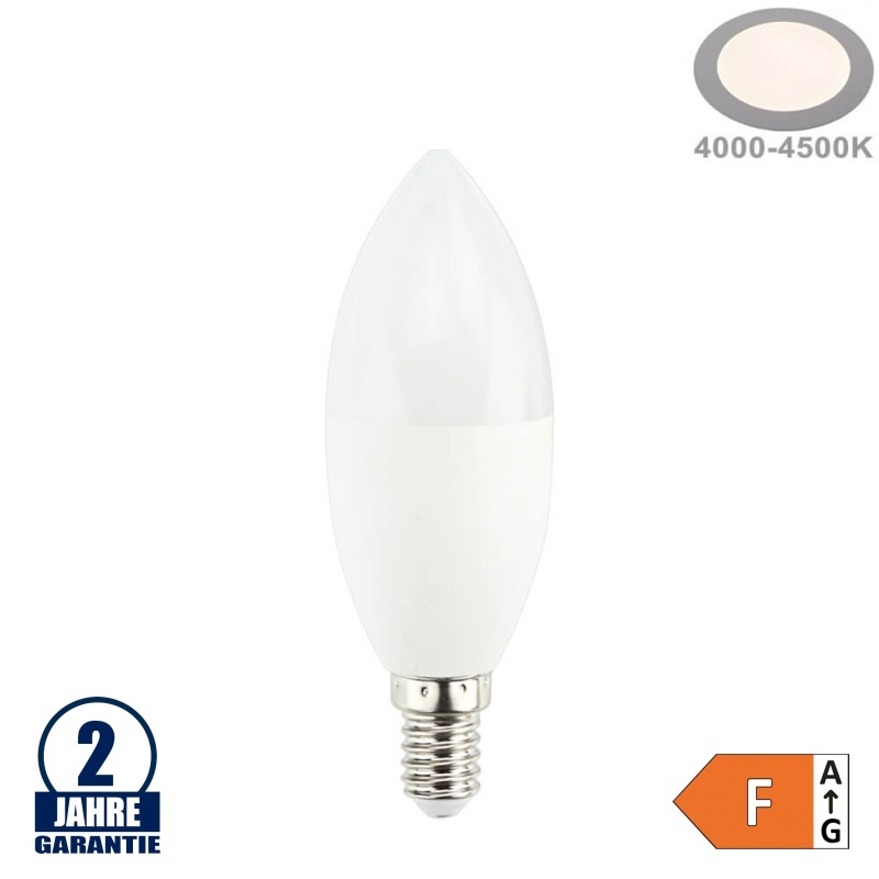 10W LED E14 Kerze Kunststoff Neutralweiß