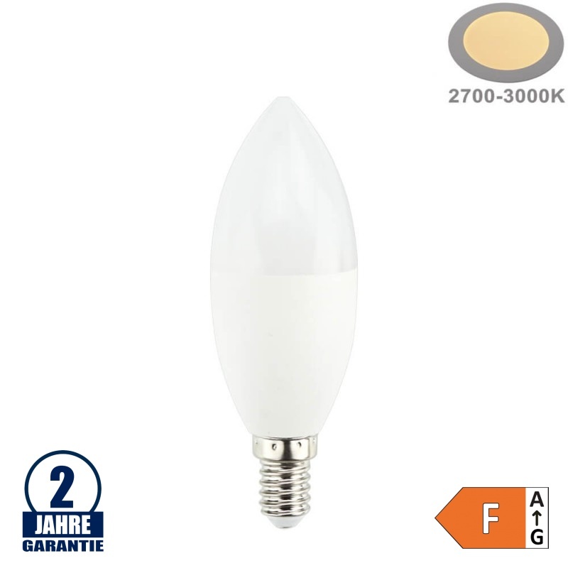 10W LED E14 Kerze Kunststoff Warmweiß