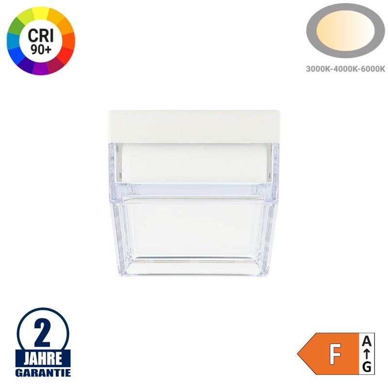 9W LED Deckenleuchte rund Outdoor Weiß CCT