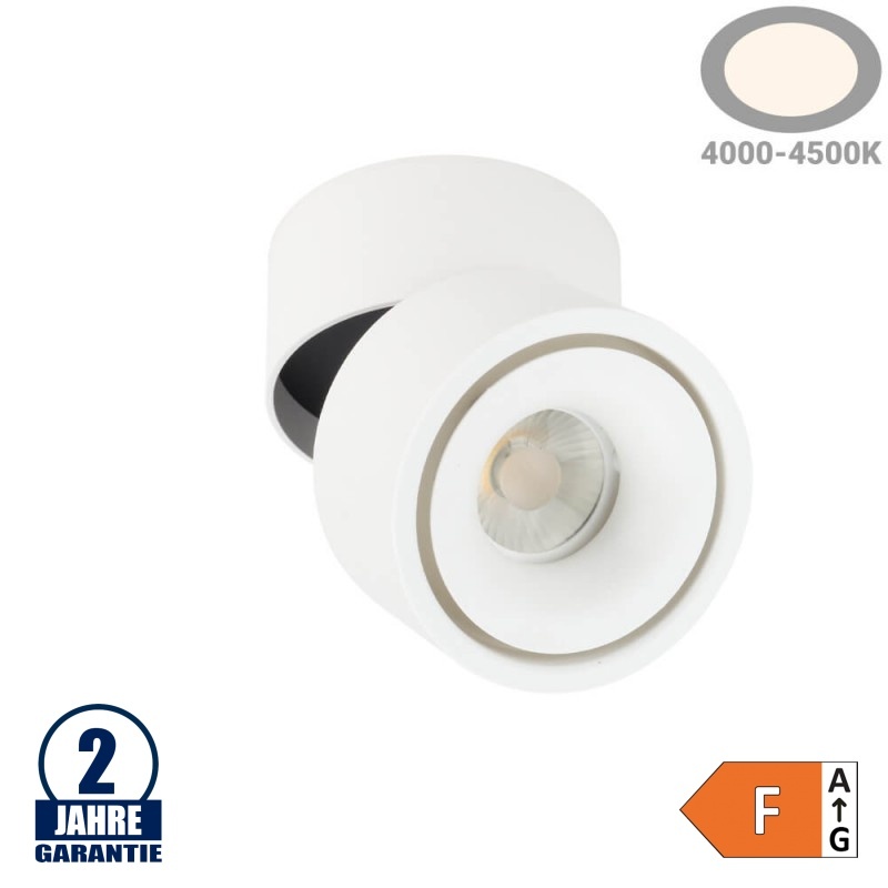 12W LED Deckenstrahler schwenkbar Weiß Neutralweiß