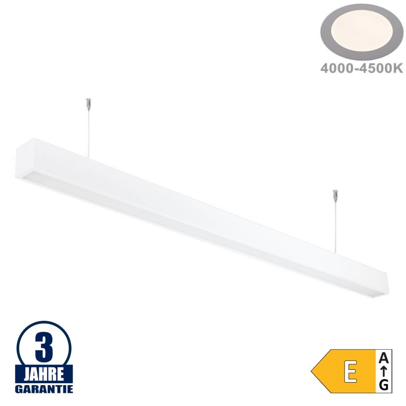 40W LED Linearleuchte mit Abhängung V2 Weiß Neutralweiß