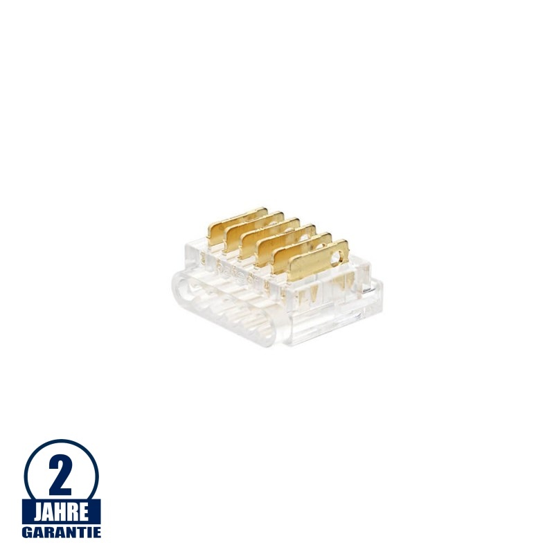 Verbinder für 12mm 6 Pin SMD LED Streifen zu Kabel