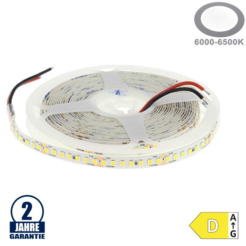 182LED/m 14W/m 24V LED Streifen 2835 HL Kaltweiß 5m