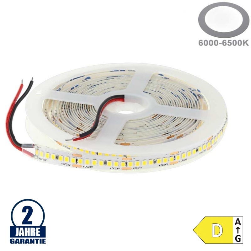 238LED/m 18W/m 24V LED Streifen 2835 HL Kaltweiß 5m