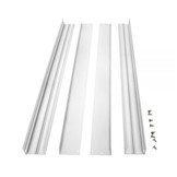 LED Panel Rahmen 600 x 600 mm Aluminium Weiß