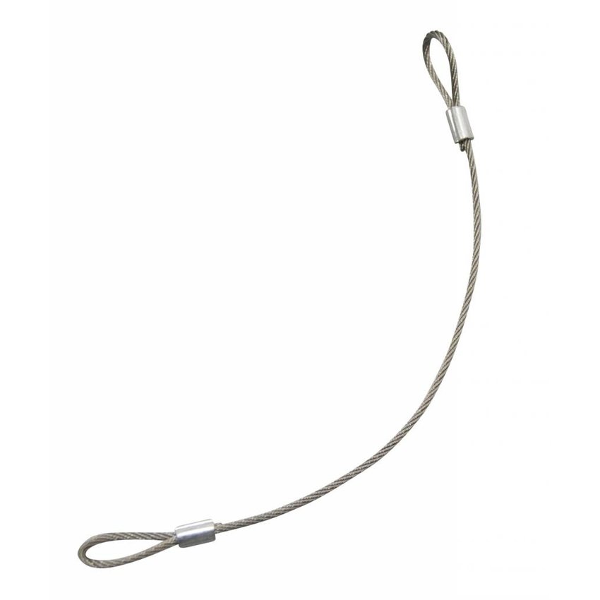 Wire rope with loops fitted with Wire Rope Clip - 2mm