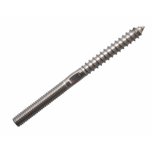 Duo screw M8 left stainless