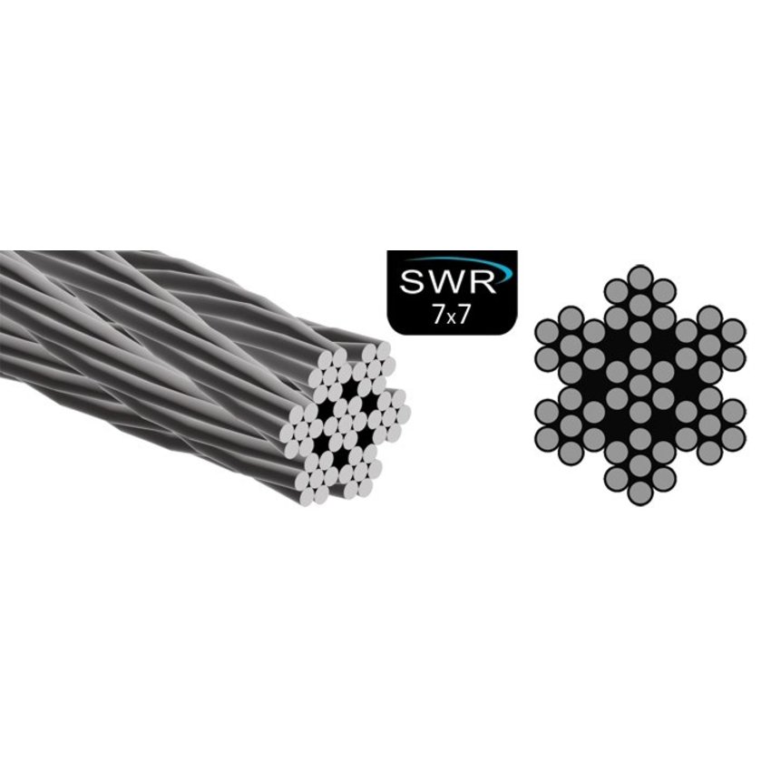 Stainless Wire Rope 3 mm 50 meters