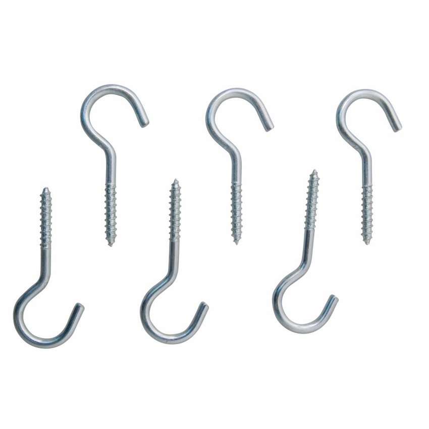 Screwhooks 60mm - 6 pieces in plastic box verlofix suspension hook