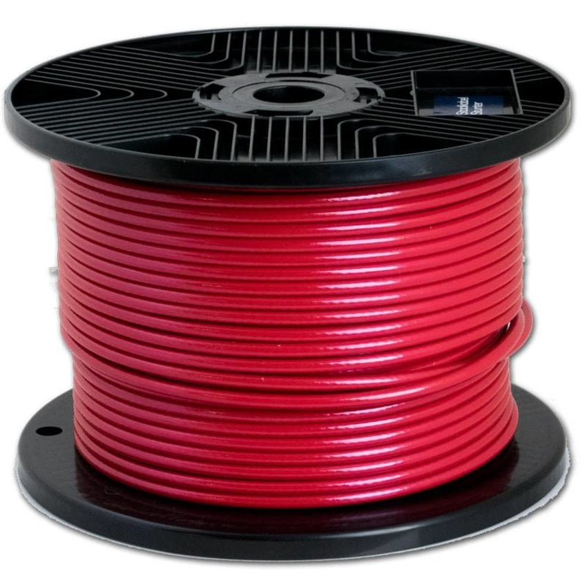 Wire Ropes 3/5 mm pvc 100 meter Red