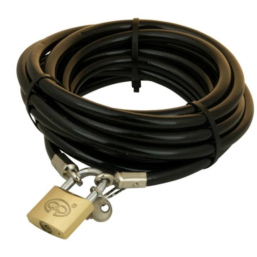Tuinmeubel kabels 5m zwart + slot