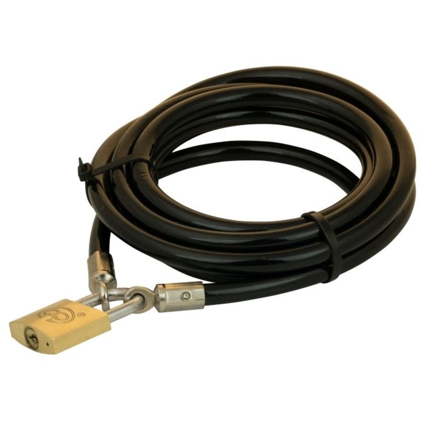 Tuinmeubel kabels 3m zwart + slot