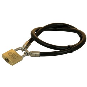 Slimline Terrace cable 80cm black + lock