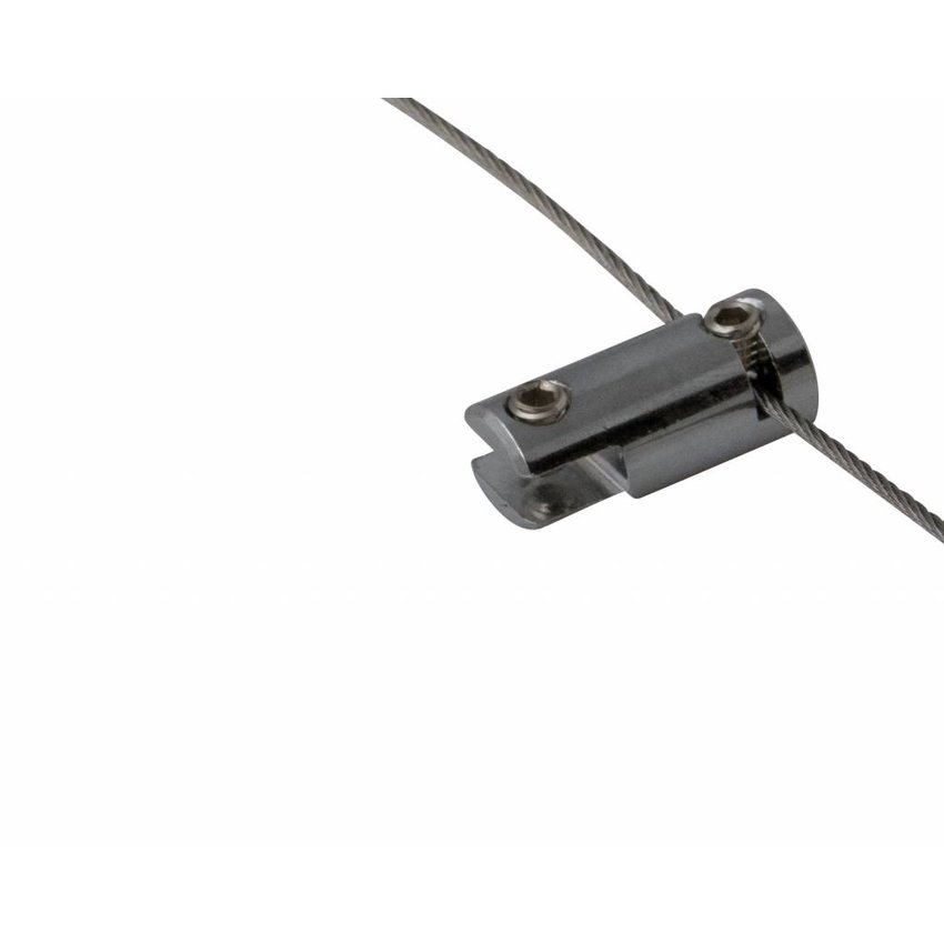 Plexiglas ophangsysteem 1 mm, zilverkleurig - 4 stuks - Technx
