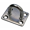 Eyeplate square 10mm stainless