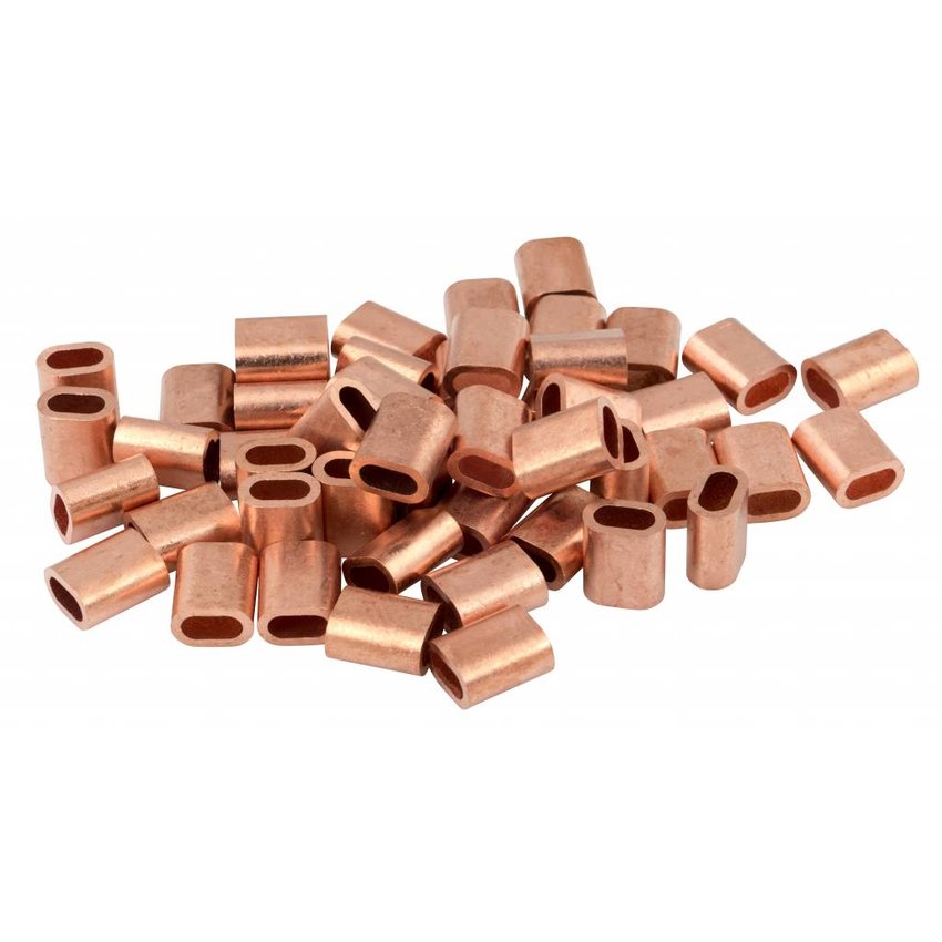 Copper Wire rope clips 6mm 50 pieces