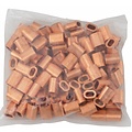 Wire rope clips copper 3mm 50pc