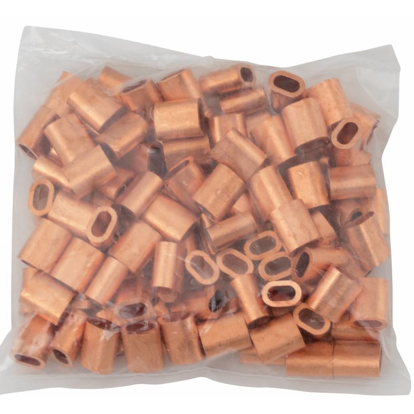 Copper Wire rope clips 3mm 50 pieces