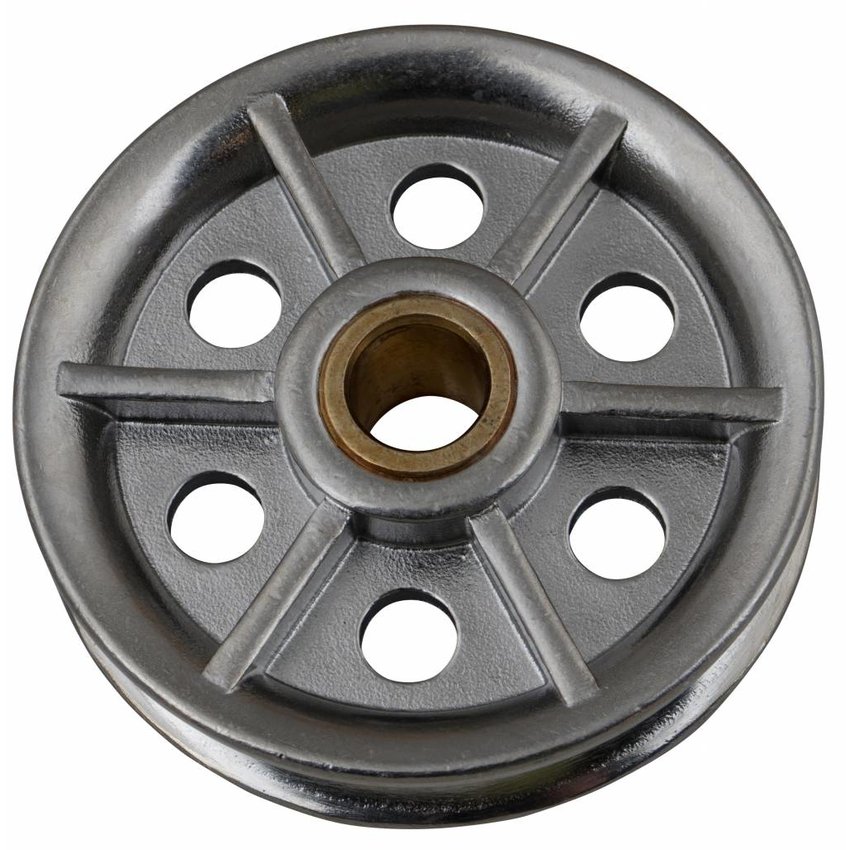 Edelstahl Riemenscheibe mit messing rohr 75mm