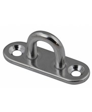 Edelstahl Augplatte länglich 8x80mm